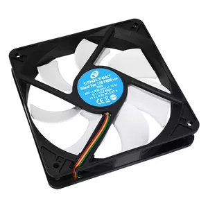 Cooltek Silent Fan 120 PWM Computer case 12 cm Black, White