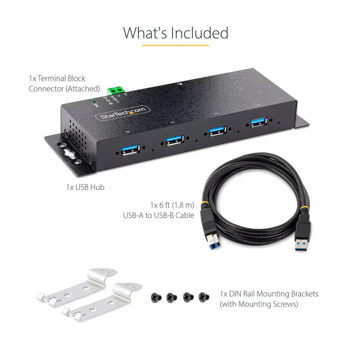 4-Port Industrial USB 3.0 Hub StarTech.com 5Gbps Photo 11