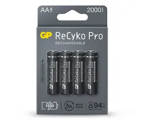 Аккумуляторы GP B22204 AA никель-металл-гидридные (NiMH), 1.2В, 4 штуки