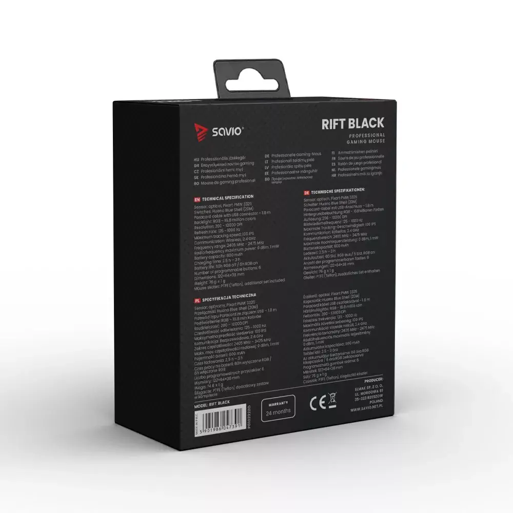 Мышь Savio RIFT BLACK Photo 8