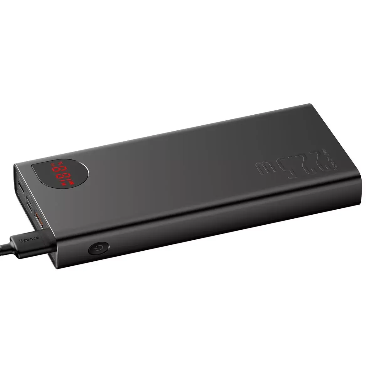 Portatīvais akumulators Baseus Adaman metal (Li-Ion) 20000mAh 22.5W PD3.0 QC3.0 2xUSB + USB C,  Melns Photo 2