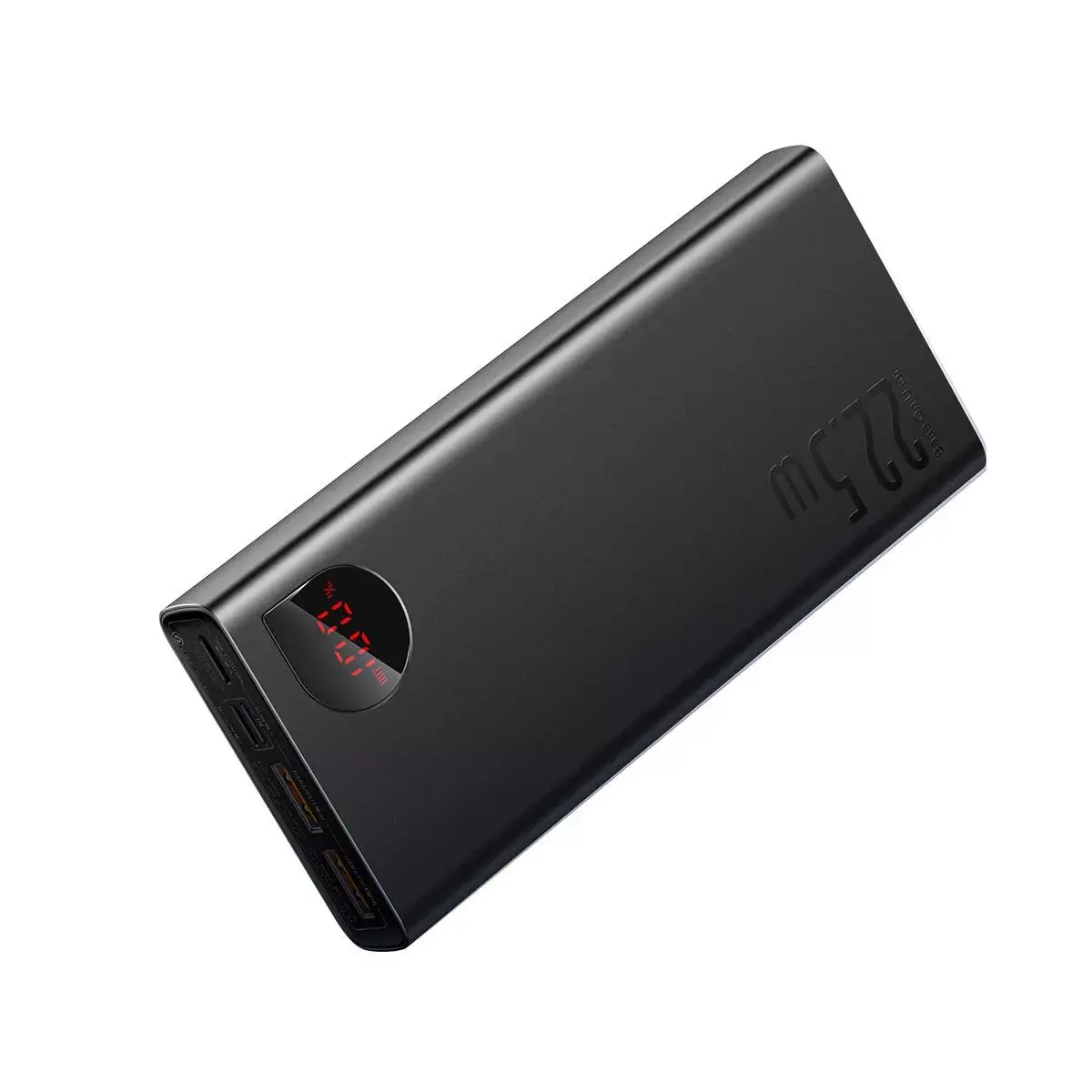 Portatīvais akumulators Baseus Adaman metal (Li-Ion) 20000mAh 22.5W PD3.0 QC3.0 2xUSB + USB C,  Melns Photo 4