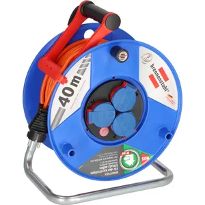 Кабельная катушка Brennenstuhl 1208750 3 розетки 40 м Синяя