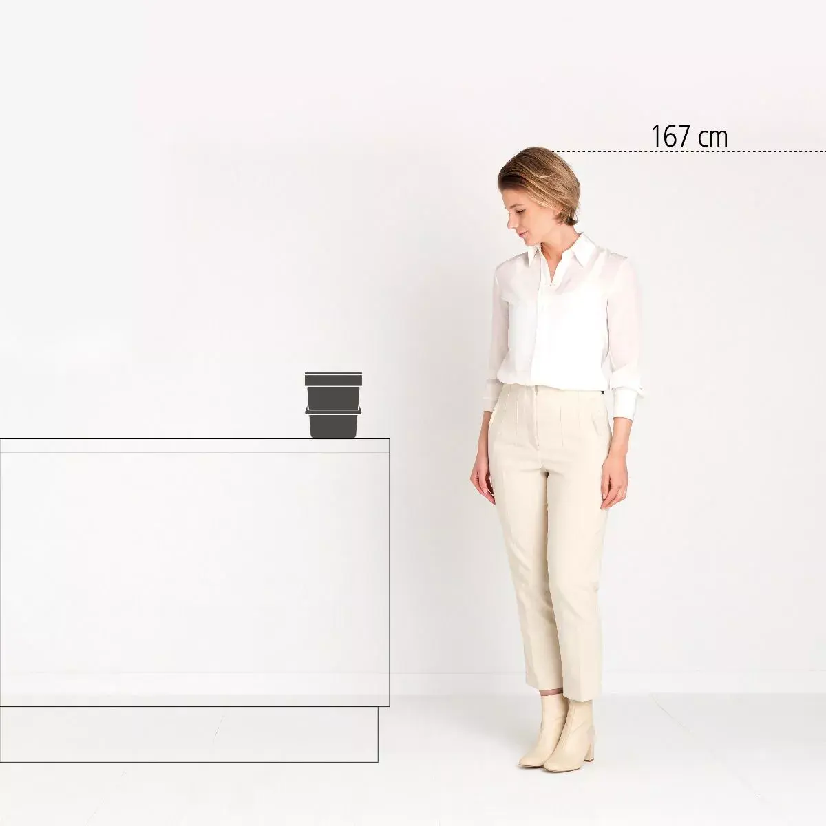 Brabantia Sort & Go 6 L Grey Waste Bin Photo 3