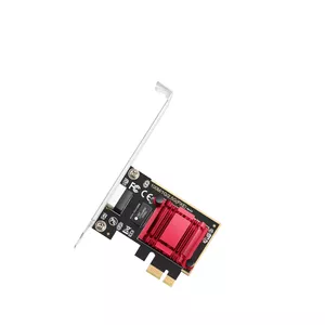 Внутренняя сетевая карта Ethernet Cudy PE25 PCI Express 2.5 Гбит/с RJ-45, Realtek RTL8125, PCIe полно- и низкопрофильная