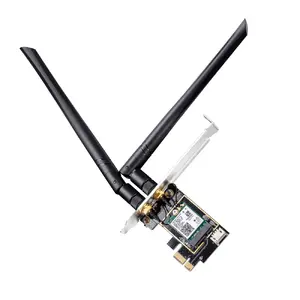 Внутренняя сетевая карта WLAN Bluetooth PCIe Cudy WE3000 — Wi‑Fi 6E трибэнд 2400 Мбит/с, Bluetooth 5.2, Intel AX210