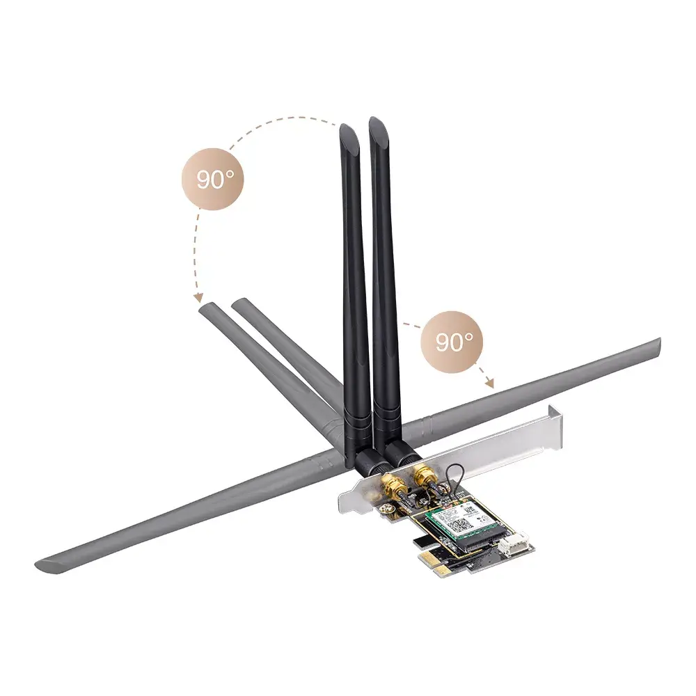 Cudy WE3000 PCIe Wi‑Fi 6E Bluetooth 5.2 2400 Мбит/с Photo 4