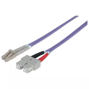 Fiber Optic Patch Cable Intellinet OM4 LC/SC 2m Violet Duplex Multimode