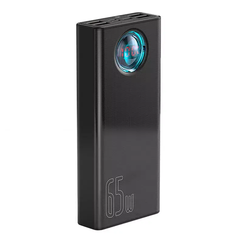 Portatīvais akumulators Baseus Amblight 30000mAh, 4xUSB, USB-C, 65W, black Photo 3