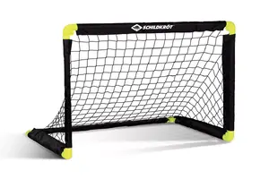 Напольные детские футбольные ворота Schildkröt Funsports 970987 — 900×600×900 мм, чёрно‑жёлтая рама