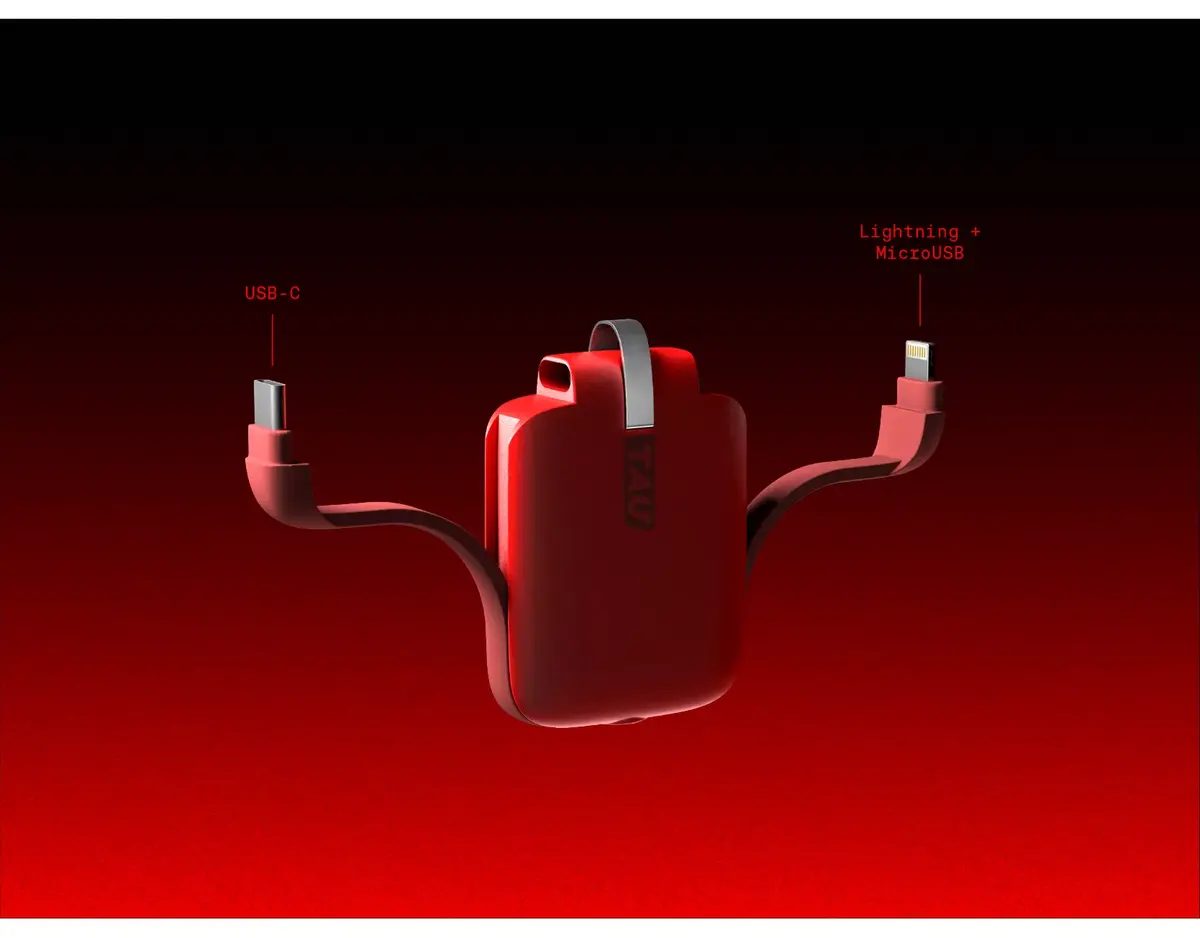 Пауэрбанк Rolling Square RollingSqaure Tau Red 1400 mAh Photo 2