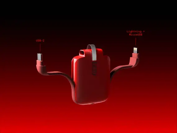 Пауэрбанк Rolling Square RollingSqaure Tau Red 1400 mAh Photo 6