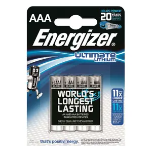 Vienreizējās lietošanas akumulators Energizer ENLITHIUMAAAP4