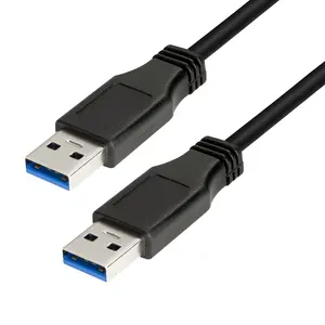 LogiLink CU0040 USB 3.2 Gen 1 kabelis USB A uz USB A vīrietis/vīrietis 3 m 5 Gbit/s melns