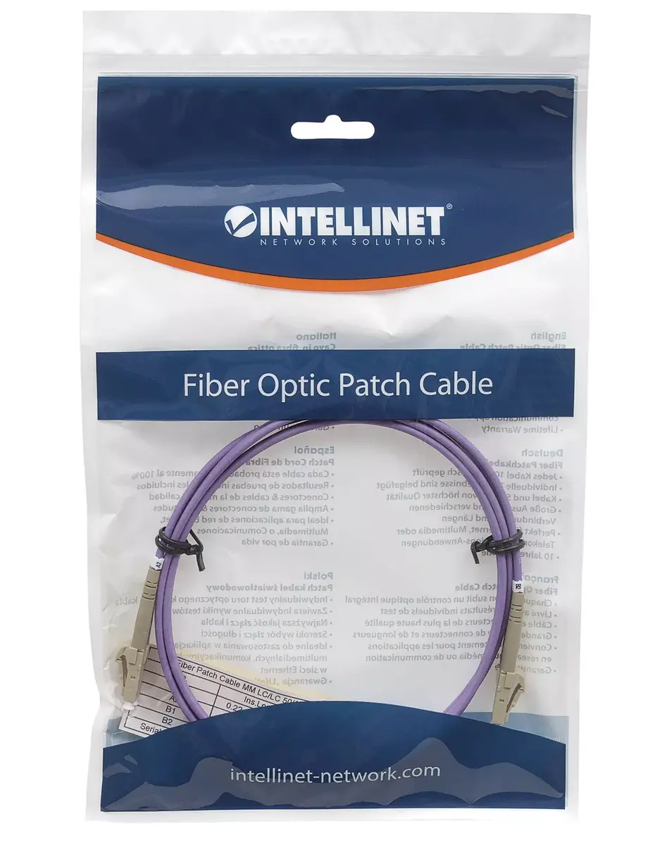 Fiber Optic Patch Cable Intellinet OM4 LC/LC 1m Photo 5