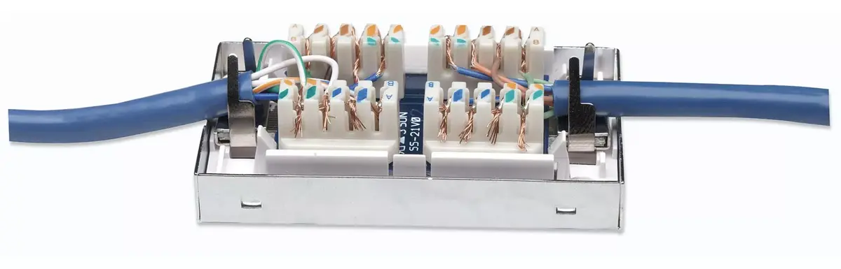 Коробка соединительная Intellinet Cat6 FTP Silver Photo 3