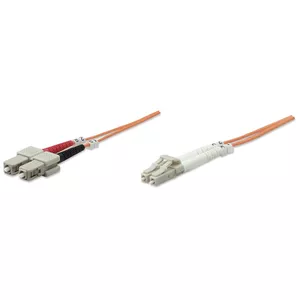 Fiber Optic Patch Cable Intellinet OM1 LC/SC 1m Orange Duplex Multimode 62.5/125 µm