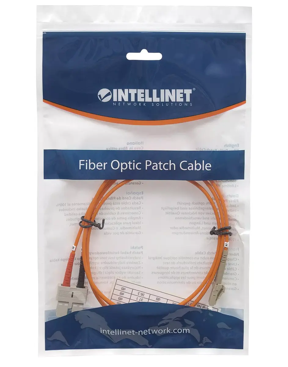 Fiber Optic Patch Cable Intellinet OM1 LC/SC 2m Photo 5