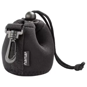 Camera Lens Case Hama 00126693 Black Neoprene