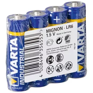 Vienreizējā baterija Varta LR6 4-SP Industrial AA Alkaline