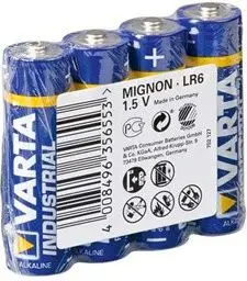 Varta LR6 4-SP Industrial Батарейка AA Щелочная Photo 5