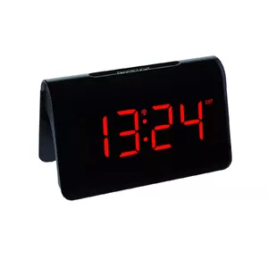 Цифровые будильник TFA-Dostmann 60.2543.05 Черный LED AC/Батарея