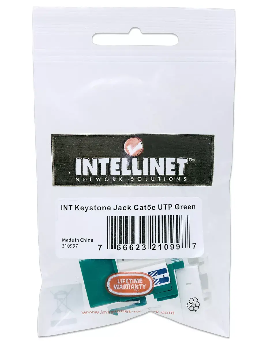 Keystone Jack Cat5e UTP Intellinet 210997 Photo 3