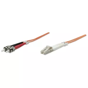 Intellinet 1m LC/ST волоконно-оптический кабель OM1 Оранжевый