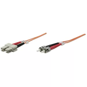 Fiber Optic Patch Cable Intellinet OM1 ST/SC 1m Orange Duplex Multimode