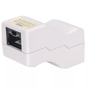 Инлайн-купол Intellinet Cat6 UTP с блокировкой белый