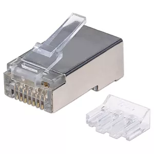 Network Cable Intellinet RJ45 Modular Plugs Cat6A STP 3-prong for solid wire 90 pack