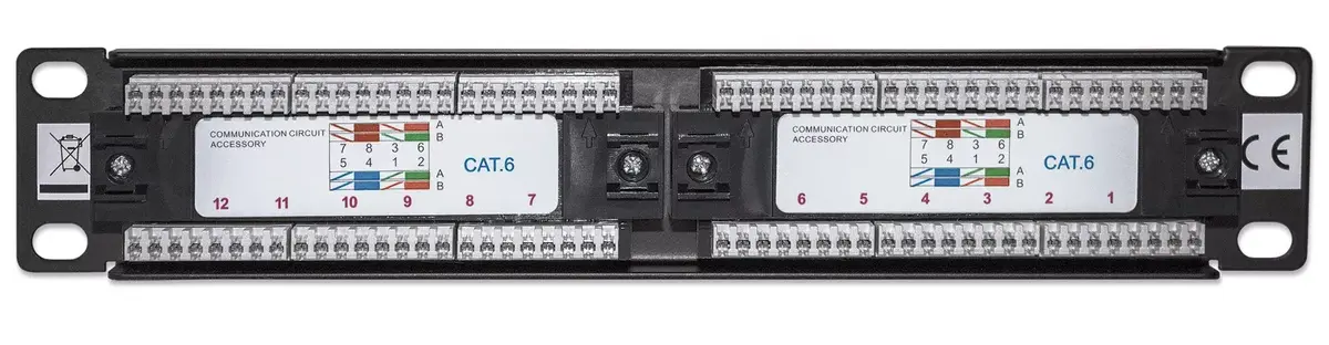 Patch Panel Intellinet Cat6 10" UTP 1U 12-Port Photo 4