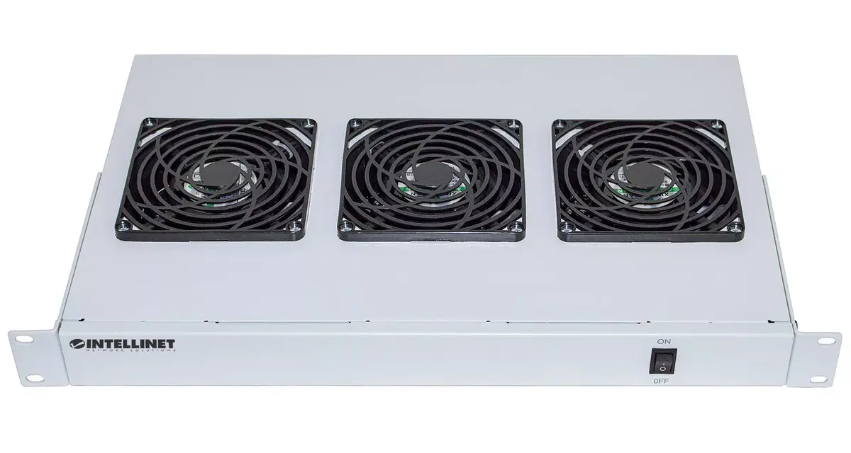 Ventilācijas bloks ar 3 ventilatoriem Intellinet 1U Photo 3