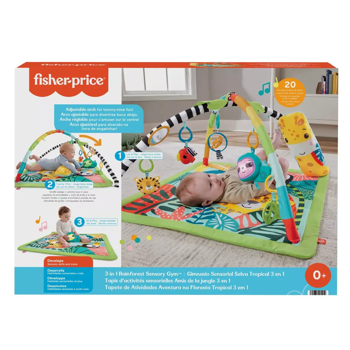 Игровой коврик Fisher-Price 3-в-1 Дождевой лес Photo 5