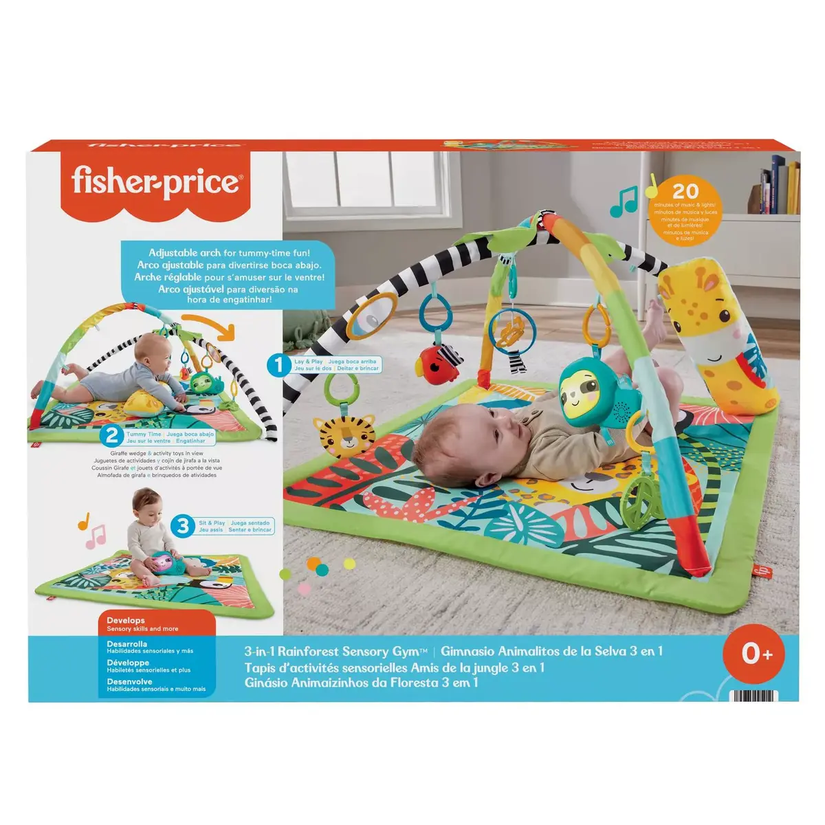 Игровой коврик Fisher-Price 3-в-1 Дождевой лес Photo 11