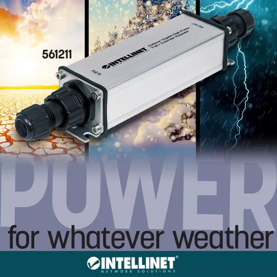 Outdoor Gigabit PoE+ Extender Intellinet 561211 Photo 2