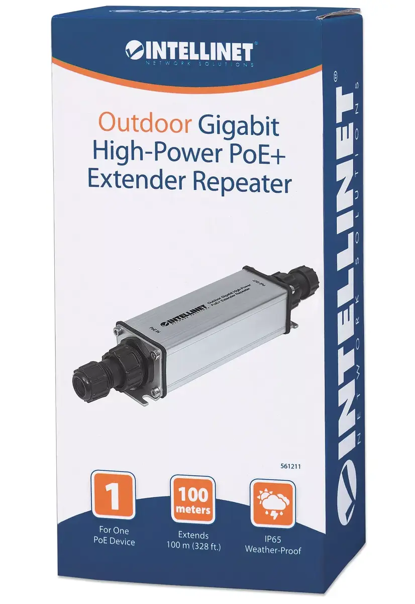 Outdoor Gigabit PoE+ Extender Intellinet 561211 Photo 8