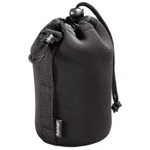 Camera Lens Case Hama 00126695 Black Neoprene