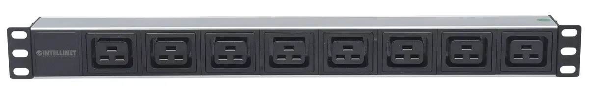 Jaudas sadales iekārta Intellinet 19" 1U Rackmount 8-Output C19 Photo 3
