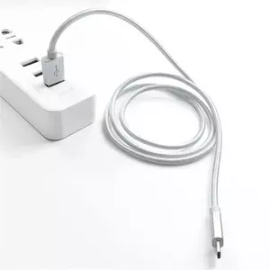 Crono kabel USB 2.0 - USB-C 1m, bílý, premium