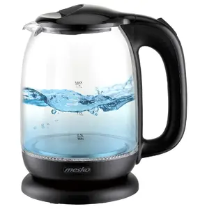 Mesko MS 1302B Electric Kettle 1.7 L 2200 W Glass Transparent Black