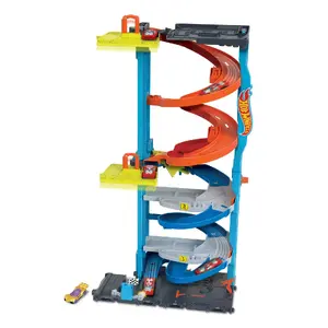 Набор автомобилей и треков Hot Wheels City Transforming Race Tower Многоцветный