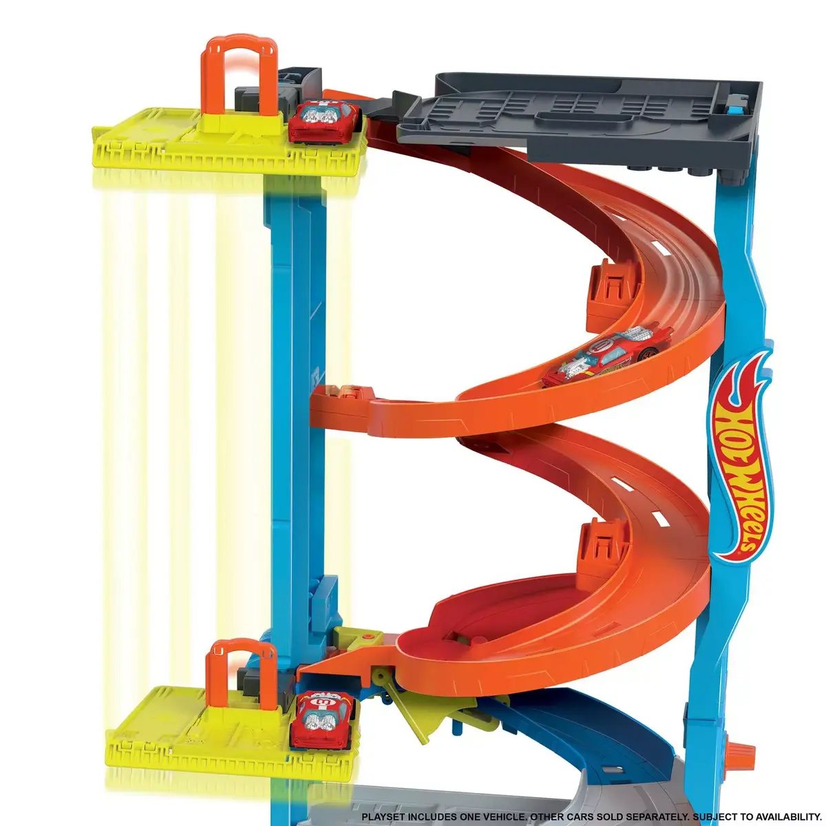 Transportlīdzekļu un trases komplekts Hot Wheels City Transforming Race Tower Photo 3