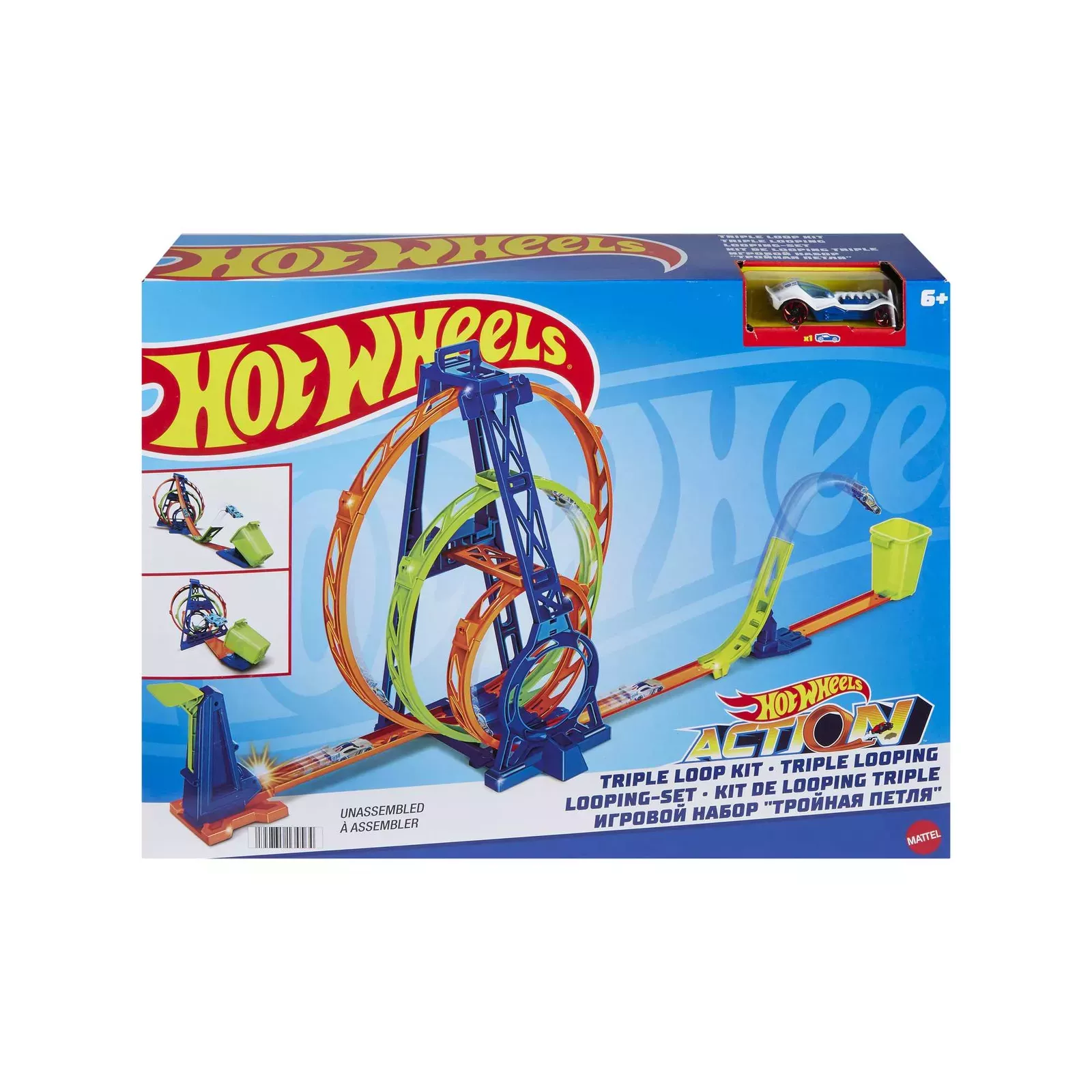 Hot Wheels Track Builder Triple Loop Stunt Loops in 2023