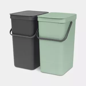 Brabantia Sort & Go Taisnleņķa Plastmasa Zaļš, Pelēks