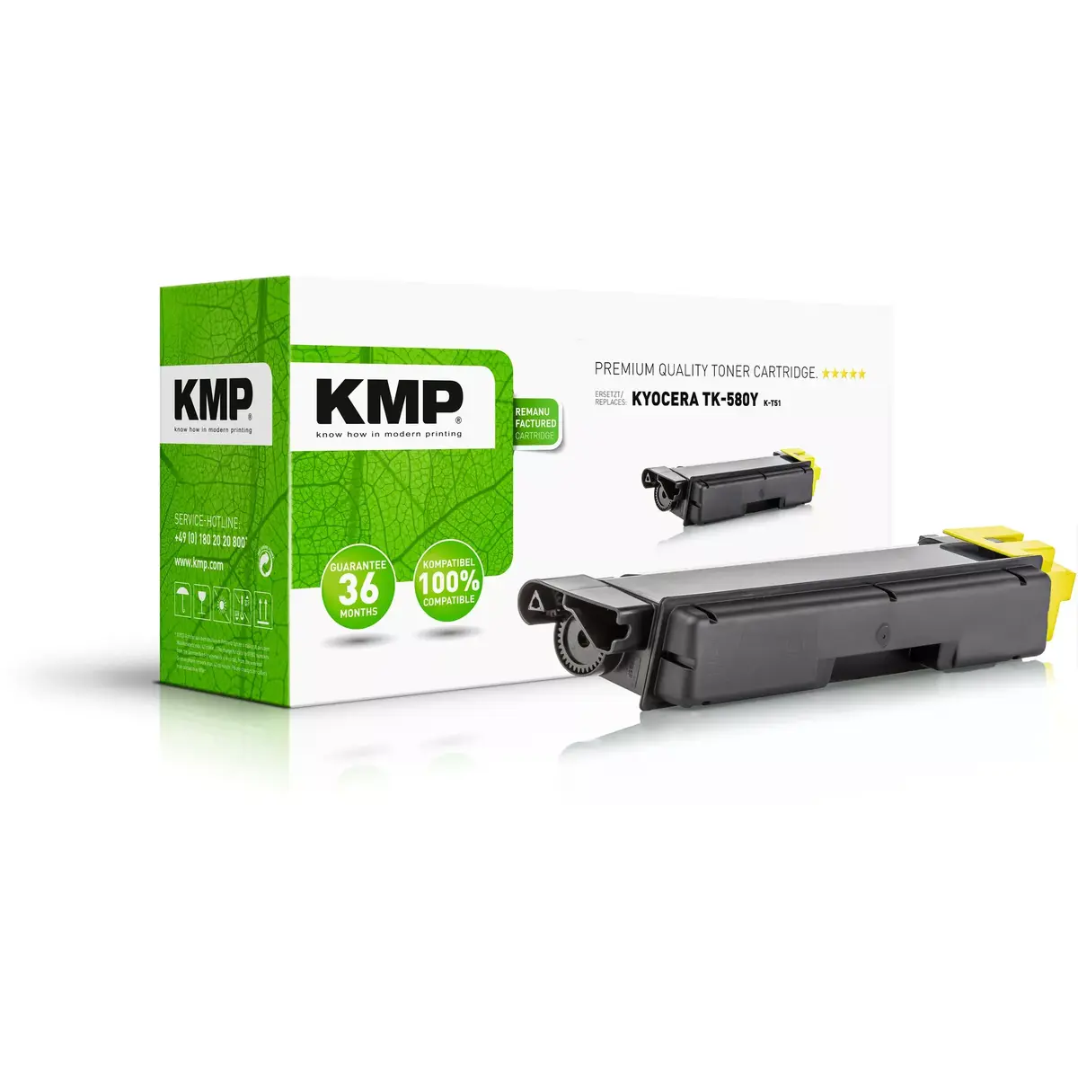 KMP K-T51 dzeltena tonera kasetne Kyocera