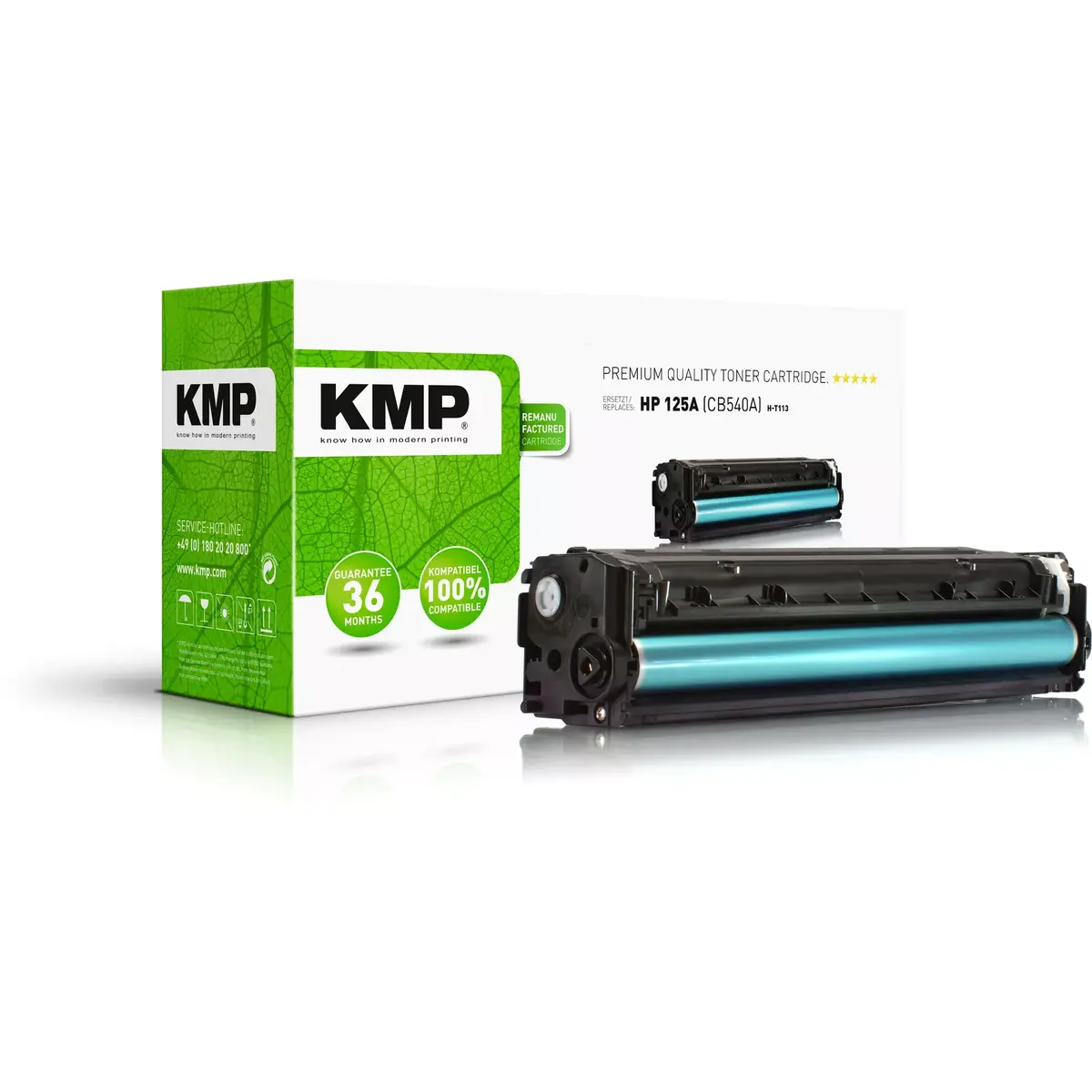 KMP H-T113 Atjaunots melnais toneris kārtridžs