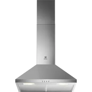 Wall-mounted cooker hood Electrolux LFC316X, stainless steel, 598×69–107 cm, 420 m³/h, 3 speeds, 150 mm exhaust