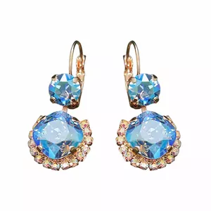 Auskari "Klaris VI (Light Sapphire Shimmer)" ar Swarovski™ kristāliem