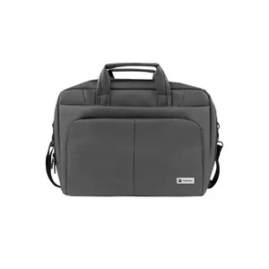 Портфель NATEC Gazelle 39,6 см (15,6") — нейлоновый/полиэстеровый кейс для ноутбука, графит, 2 отделения